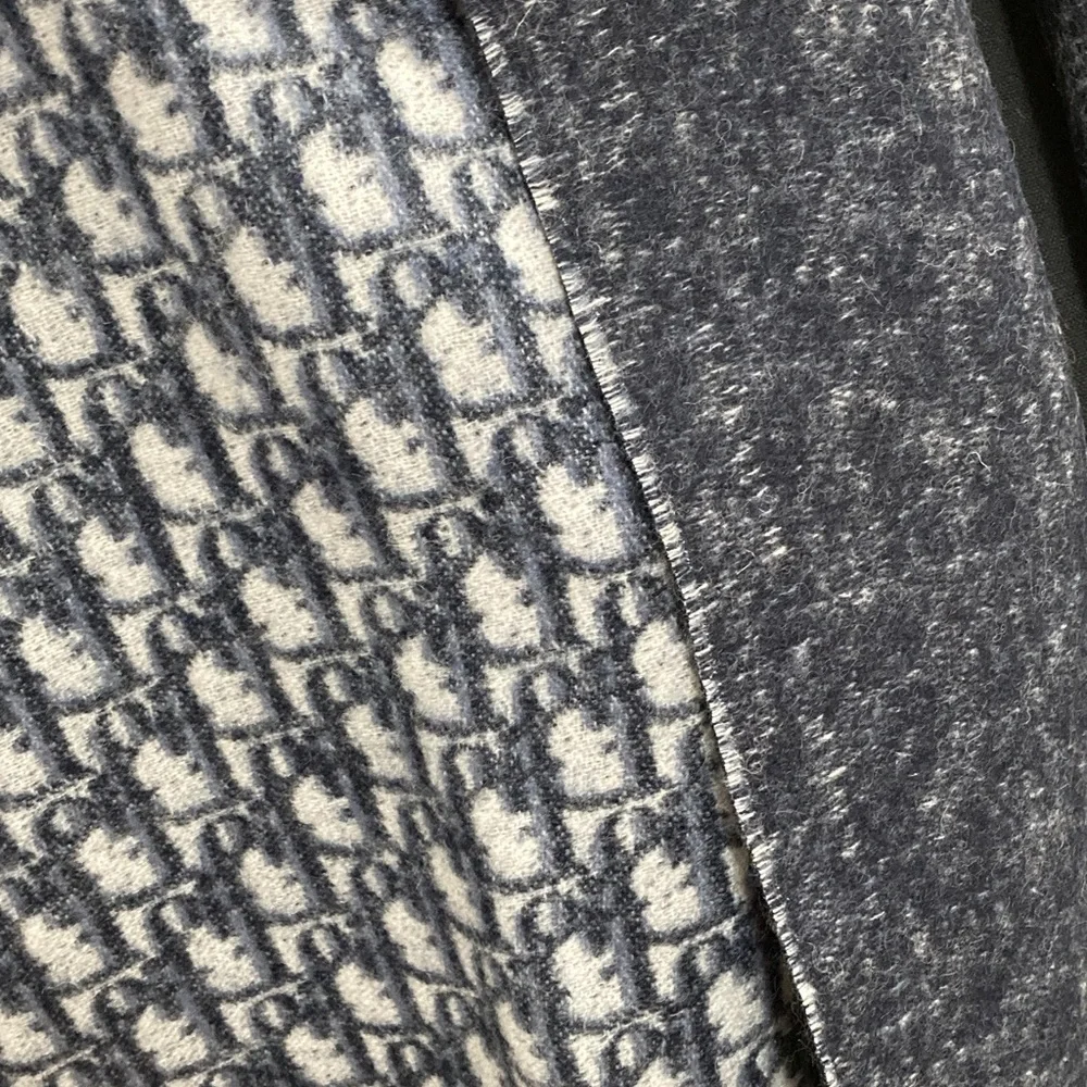 Dior Blue and Gray Scarf